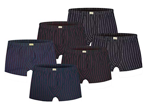 Männer Boxershort Gestreift in den Größen M Bis XXXL + Übergrößen Von 3XL Bis 4XL (Kombi 2, XXXL - Größe 9) von BKP