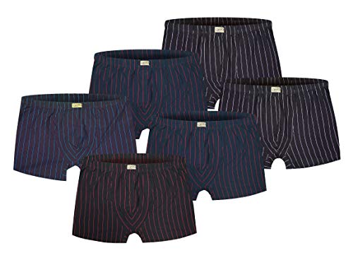 Männer Boxershort Gestreift in den Größen M Bis XXXL + Übergrößen Von 4XL Bis 8XL (Kombi 1, XXL - Größe 8) von BKP