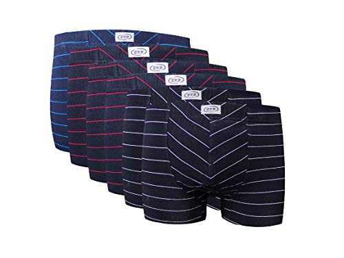 Männer Boxershort Gestreift in den Größen M Bis XXXL + Übergrößen Von 4XL Bis 8XL (Kombi 10, XL - Größe 7) von BKP