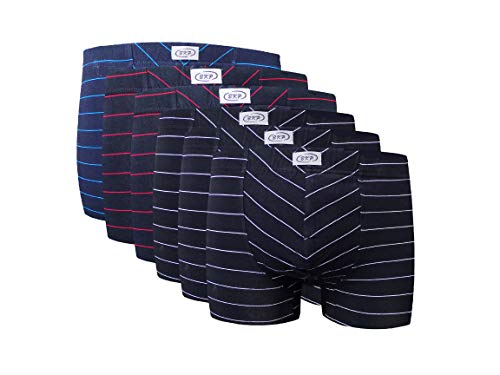 Männer Boxershort Gestreift in den Größen M Bis XXXL + Übergrößen Von 4XL Bis 8XL (Kombi 11, XXL - Größe 8) von BKP