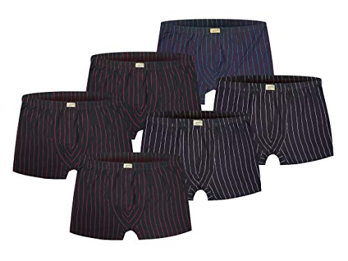 Männer Boxershort Gestreift in den Größen M Bis XXXL + Übergrößen Von 4XL Bis 8XL (Kombi 4, M - Größe 5) von BKP