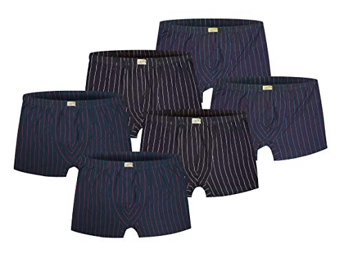Männer Boxershort Gestreift in den Größen M Bis XXXL + Übergrößen Von 4XL Bis 8XL (Kombi 6, M - Größe 5) von BKP