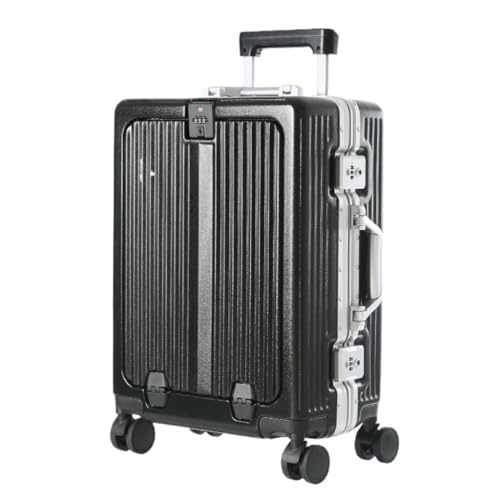 BKRJBDRS Koffer, modischer Koffer mit Frontöffnung, Damen-Trolley, Studenten-Boarding-Koffer, Universal-Rad, Passwort-Box-Koffer von BKRJBDRS