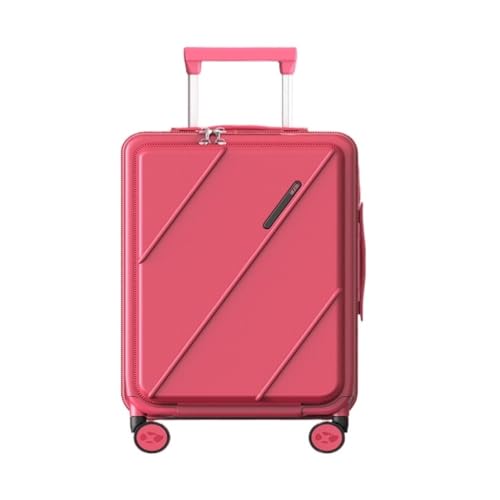 BKRJBDRS Koffer Herren- und Damenkoffer, Zugstangenverlängerung, verschleißfester einfarbiger Koffer, einfacher Reisekoffer von BKRJBDRS