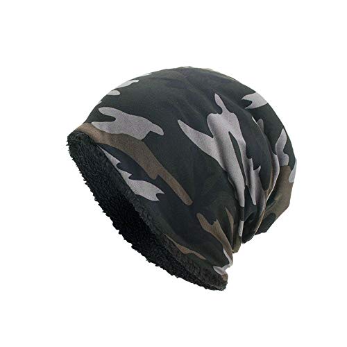 BKSCAYXS Baggy Wollmütze Damen Ski Häkeln Herren Camouflage Caps Schädel Winter Warme Baseballmützen Cap Ohne Schirm Damen von BKSCAYXS