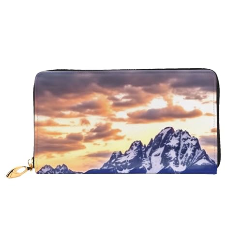 BKTRAVERPT Lange Ledergeldbörse Grand Teton National Park mit Reißverschluss – Stilvoller Kreditkarten-Organizer, Clutch für Damen und Herren, Handy-Geldbörse, 3D-Druckmuster, Einheitsgröße, Casual BKTRAVERPT Lange Ledergeldbörse Grand Teton National Park mit Reißverschluss – Stilvoller Kreditkarten-Organizer, Clutch für Damen und Herren, Handy-Geldbörse, 3D-Druckmuster, Einheitsgröße, Casual von BKTRAVERPT