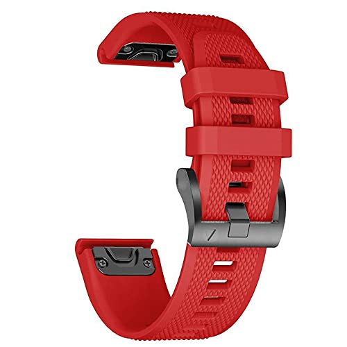 BKUANE 22 x 26 mm Silikon-Smart-Armbänder, offizielles Armband für Garmin Fenix 7, 7X, 6X, 6, Pro, 5X, 5, Easyfit Instinct 2/Descent G1, Solararmbänder, 26mm Fenix 7X 3HR, Achat von BKUANE