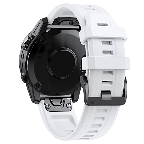 BKUANE 22 x 26 mm Silikon-Smart-Armbänder, offizielles Armband für Garmin Fenix 7, 7X, 6X, 6, Pro, 5X, 5, Easyfit Instinct 2/Descent G1, Solararmbänder, For Instinct2, Achat von BKUANE