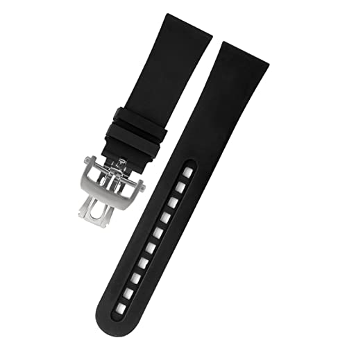 BKUANE 23 mm Gummi-Silikon-Uhrenarmband für Blancpain Fifty Fathoms, weiches Ersatzarmband, Sport-Armband, Uhren-Zubehörteile, 23 mm, Achat von BKUANE