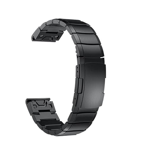 BKUANE Armband für Garmin Fenix 6, 6X, 6S Pro/5S, 5, 5X, Plus, 3, 3HR, Edelstahl, Schnellverschluss, einfach zu installieren, 20 mm, 22 mm, 26 mm, 26mm Fenix 3 HR 5X, Achat von BKUANE