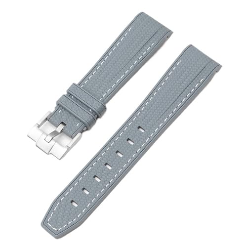 BKUANE Für Swatch X Omega Moonswatch Für Seamaster 300 Gebogene Schnittstelle Männer Frauen Qualität Ersetzen Uhr Band 20mm(Dark grey white) von BKUANE