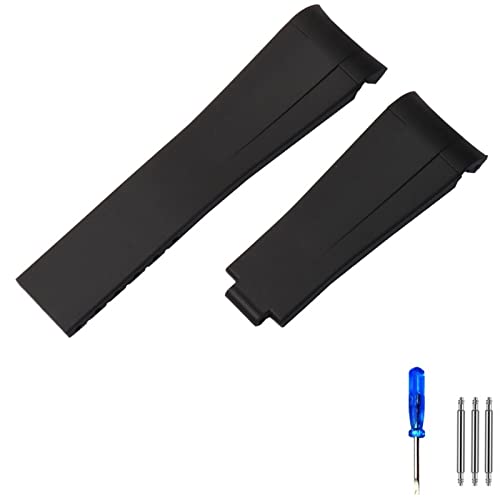 BKUANE Gummi-Silikon-Armband für Rolex Submariner Daytona Deepsea Oysterflex Uhren, GMT-Armband, Uhr, 20 mm, 21 mm, 21 mm von BKUANE