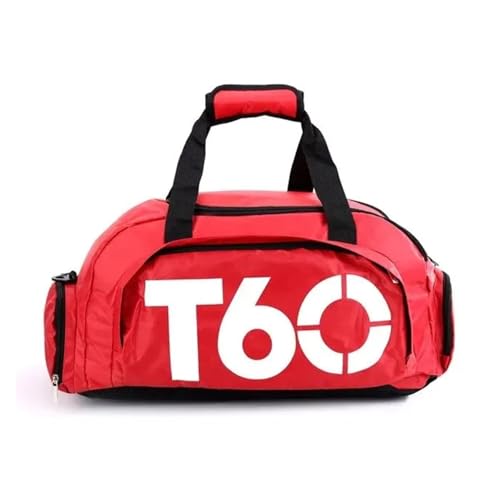 BKUANE Turnbeutel, wasserdicht, Fitness-Tasche, Sport, Herren, Damen, Outdoor, Fitness, tragbar, ultraleicht, Yoga, Sport, großer Reiserucksack, Orange, Einheitsgröße von BKUANE