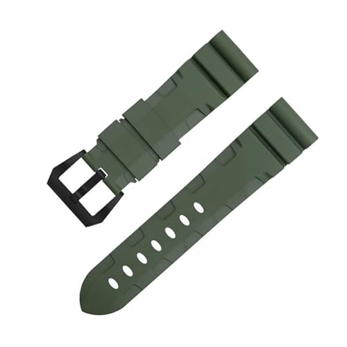 BKUANE Uhrenarmband für Panerai-Armband für PAM1392/0682-Serie, weiches FKM-Gummi, 22 mm, 24 mm, 42/44 mm Zifferblatt, 24 mm, Achat von BKUANE