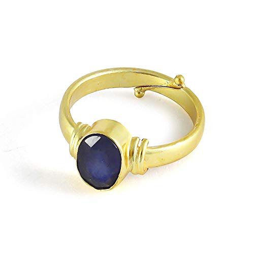 BL Fedput 6.25 Ratti 5.45 Karat A+ Qualität Blauer Saphir Neelam Edelstein Ring für Damen Herren Edelstein Blauer Saphir, Edelstein, Blauer Saphir von BL Fedput