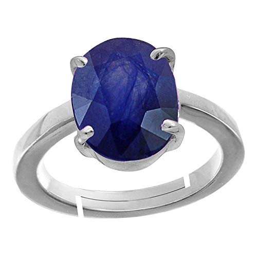 BL Fedput 7.25 Ratti 6.45 Karat A+ Qualität Blauer Saphir Neelam Edelstein Ring für Damen Herren Edelstein Blauer Saphir Edelstein Blauer Saphir, Edelstein, Blauer Saphir von BL Fedput
