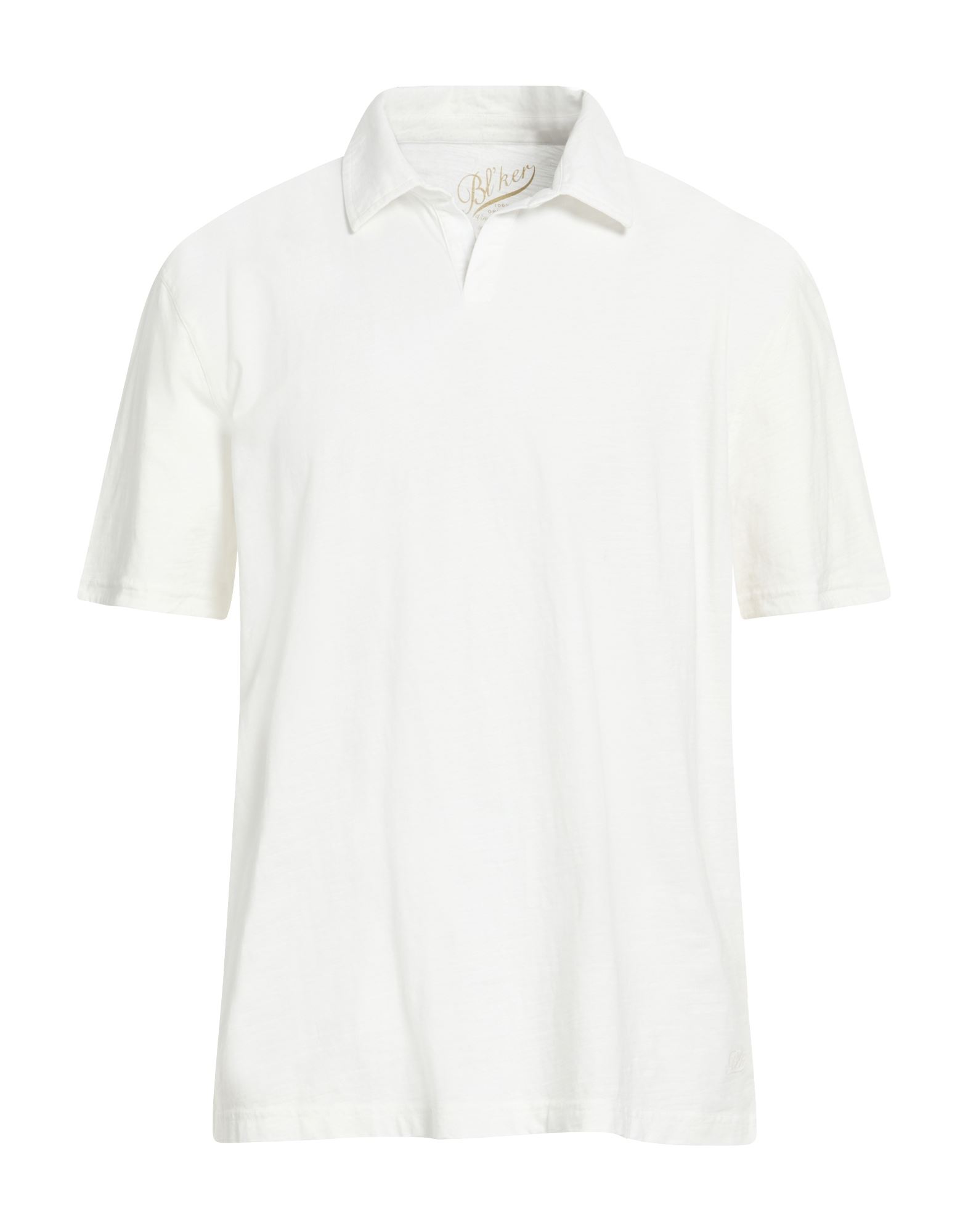 BL'KER Poloshirt Herren Weiß von BL'KER
