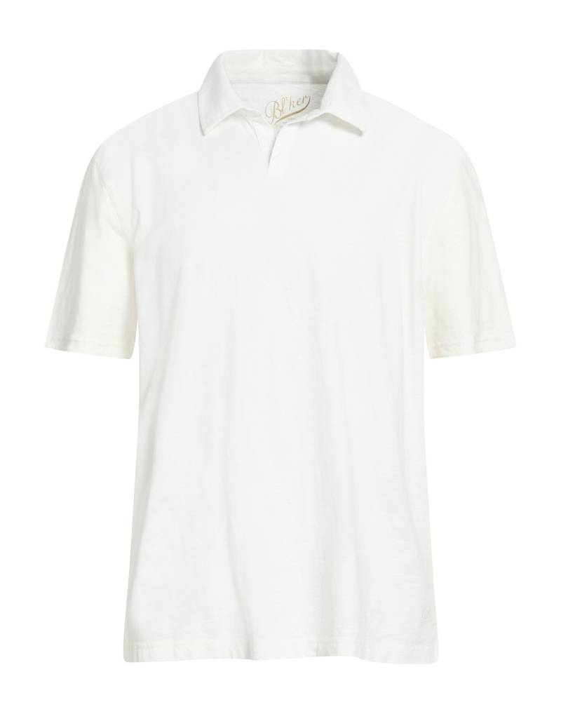 BL'KER Poloshirt Herren Weiß von BL'KER