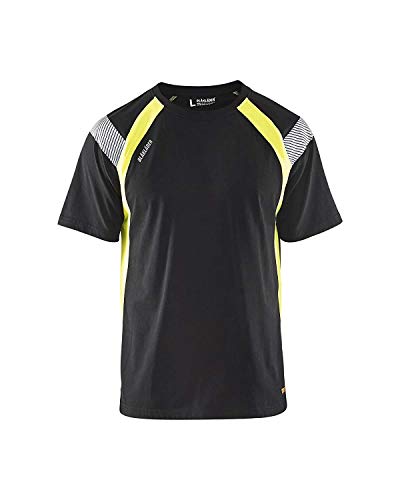 Blaklader 33321030 T-SHIRT , Marineblau/Gelb, Größe: L von BLÅKLÄDER