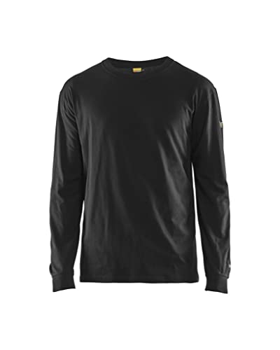 Blaklader Flammhemmendes Langarm-T-Shirt 3483-1737 - Größe L - Schwarz von BLÅKLÄDER