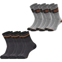 Black+Decker Herren Damen Unisex Sport Socken Essential Crew Baumwolle Black Grey Melange - 6er 9er 12er Pack von BLACK+DECKER