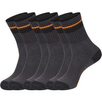 Black+Decker Unisex Herren Damen Arbeitssocken Essential Crew Black/Grey Melange 3er Pack von BLACK+DECKER