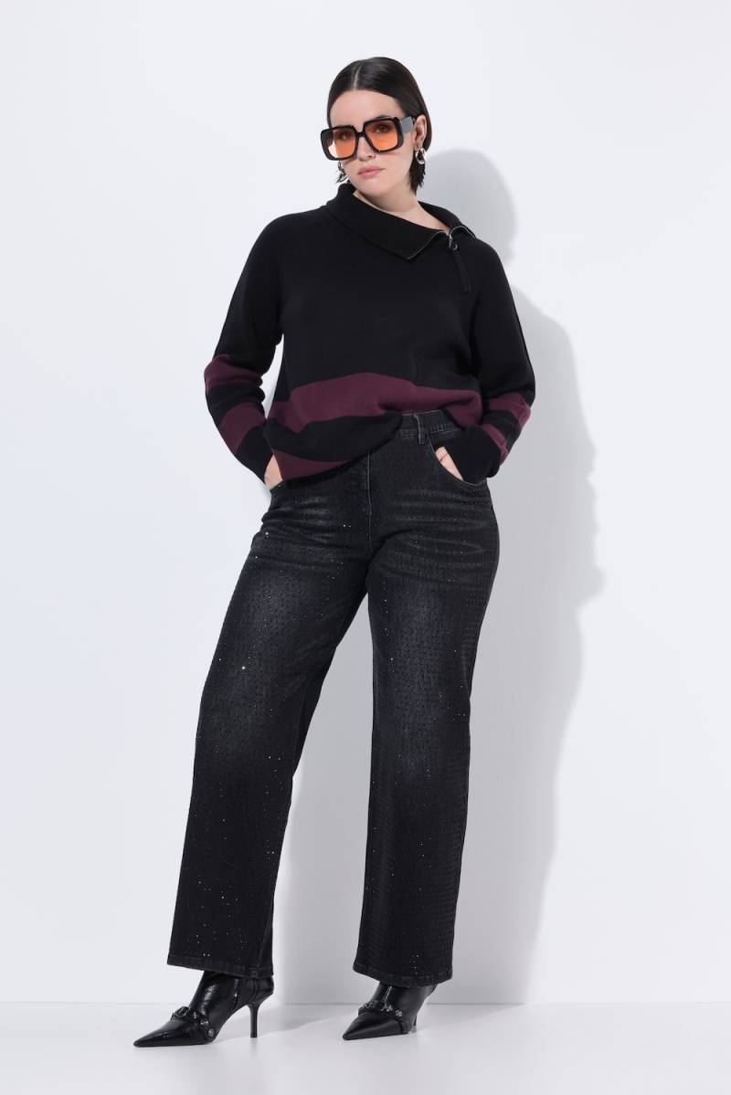 Große Größen Jeans Mary, Damen, schwarz, Größe: 60, Baumwolle, Ulla Popken von BLACK Collection