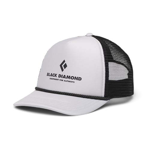 Black Diamond Flat Bill Trucker Hat Schwarz-Weiß - Stylische lässige Trucker Cap, Größe One Size - Farbe Pewter - Black von Black Diamond