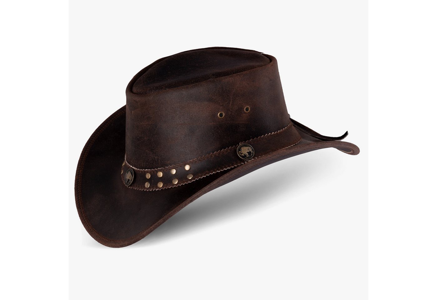 BLACK FOREST FOX Cowboyhut Buffalo Bill Herren Damen Western Cowboy Leder Hut in 5 Farben BLACK FOREST FOX Cowboyhut Buffalo Bill Herren Damen Western Cowboy Leder Hut in 5 Farben von BLACK FOREST FOX