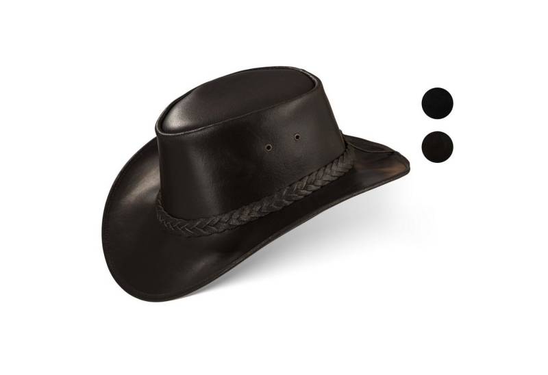 BLACK FOREST FOX Cowboyhut PERTH Western Cowboy Hut Herren Damen Braun Größe S von BLACK FOREST FOX