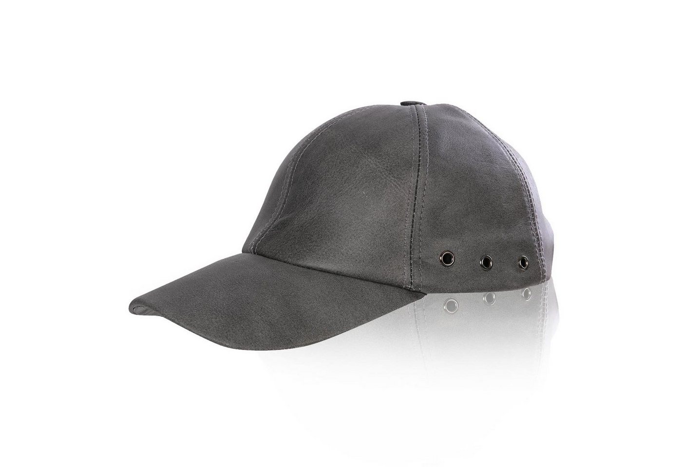 BLACK FOREST FOX Cowboyhut STATES Leder Baseball Cap Hut Schirmmütze Graphit-Grau von BLACK FOREST FOX