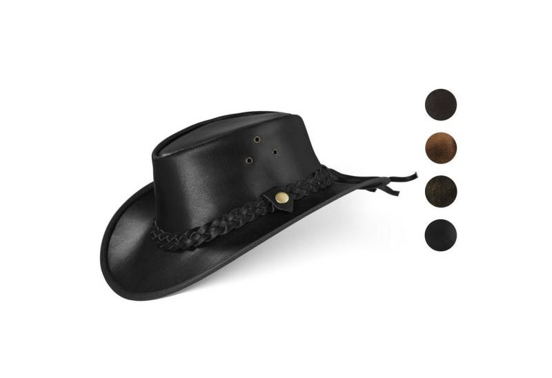 BLACK FOREST FOX Cowboyhut TEXAS Unisex Western Reiten Cowboy Leder Hut in 4 Farben Black Größe M BLACK FOREST FOX Cowboyhut TEXAS Unisex Western Reiten Cowboy Leder Hut in 4 Farben Black Größe M von BLACK FOREST FOX