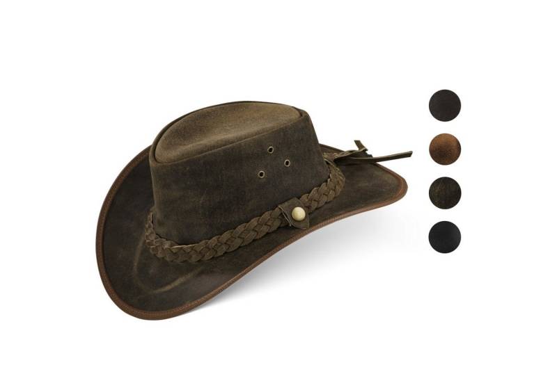 BLACK FOREST FOX Cowboyhut TEXAS Unisex Western Reiten Cowboy Leder Hut in 4 Farben Old Green Größe M BLACK FOREST FOX Cowboyhut TEXAS Unisex Western Reiten Cowboy Leder Hut in 4 Farben Old Green Größe M von BLACK FOREST FOX