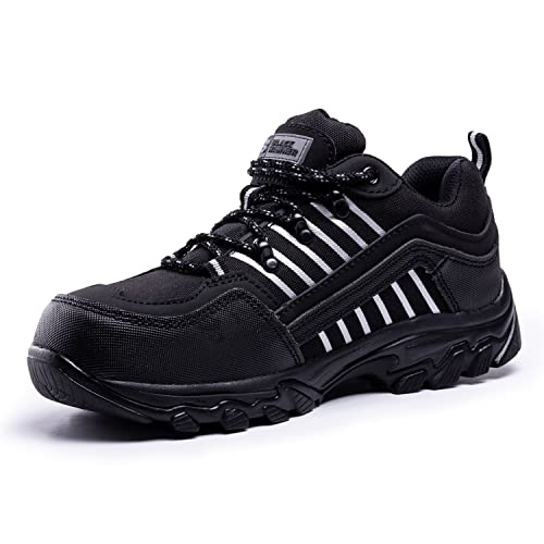 BLACK HAMMER Sneaker Herren Sicherheitsschuhe S1P Arbeitsschuhe Leicht Turnschuhe Wasserdicht Wanderstiefel Schutzstiefel Ideal für Outdoor Aktivitäten Stahlkappe Schuhwerk Wildleder 9900 (39 EU) von BLACK HAMMER