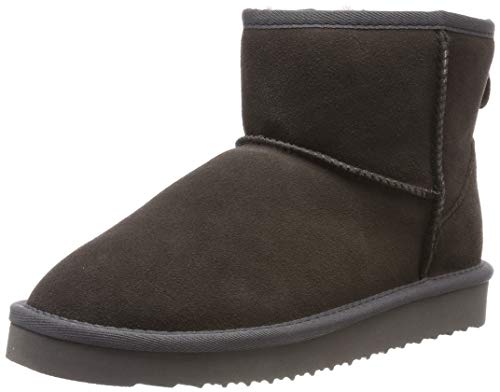 BLACK Damen 264 532 Schlupfstiefel, Grau (Dk. Grey Lea 254) von Black Premium by EMP