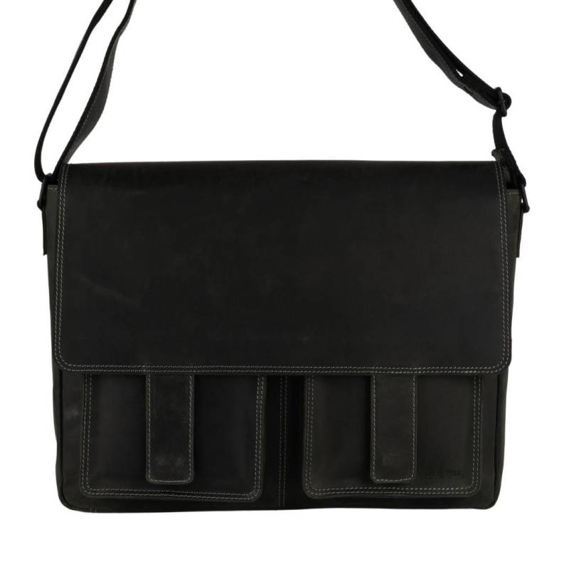 BLACKBEAT - Hunter Üb-Aktenmappe Schwarz Schwarz von BLACKBEAT