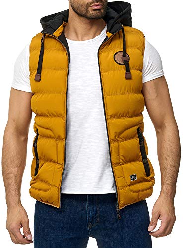 Blackrock Herren Outdoor-Weste - Slim-Fit - Abnehmbare Kapuze und Stehkragen - Moderne Stepp-Weste - Mustard M von Blackrock