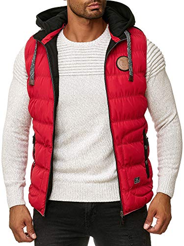 Blackrock Herren Outdoor-Weste - Slim-Fit - Abnehmbare Kapuze und Stehkragen - Moderne Stepp-Weste - Rot M von Blackrock