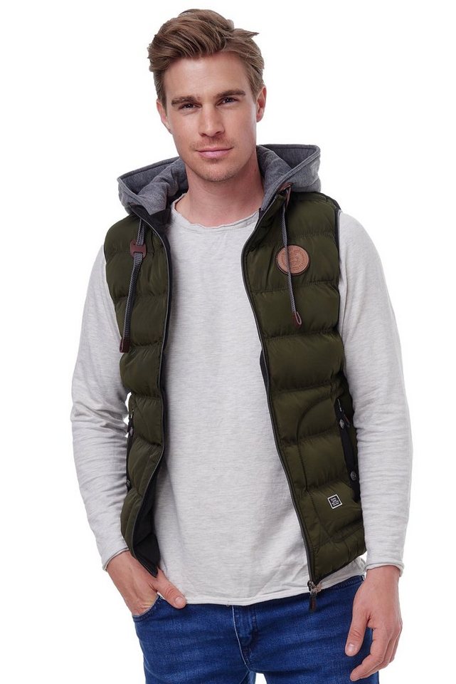 BLACKROCK Steppweste BR1701 Herren Outdoor-Weste - Slim-Fit - Abnehmbare Kapuze von BLACKROCK