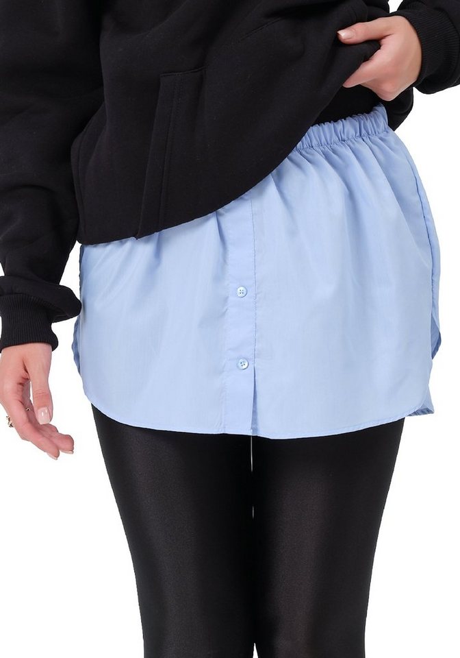 BLACKROCK Unterrock Damen Blusenrock Saum Verlängerung (1-tlg) mit Elastikbund, in Unifarbe mini Rock von BLACKROCK