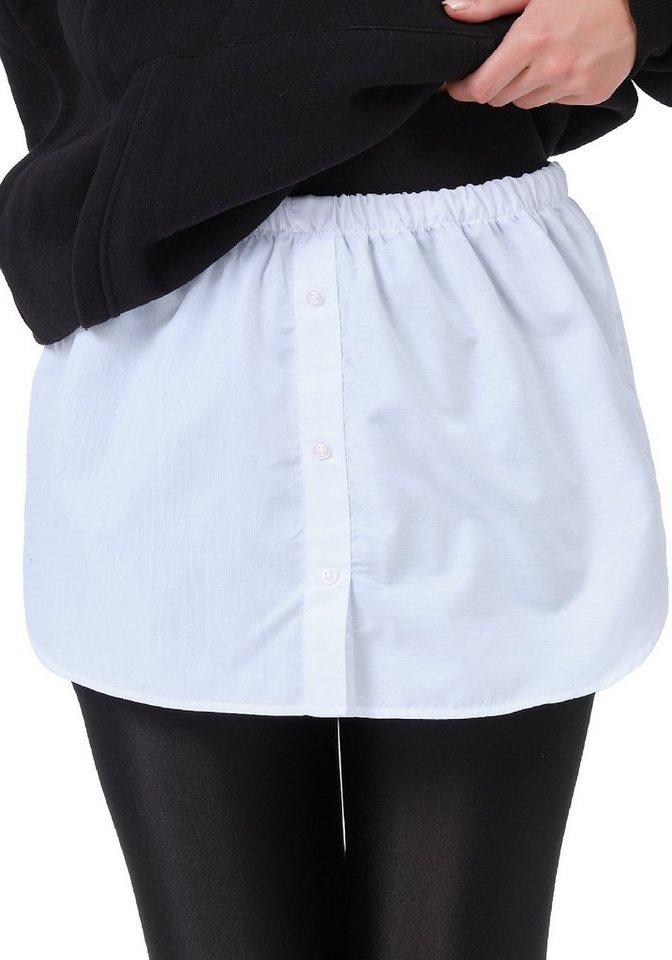 BLACKROCK Unterrock Damen Blusenrock Saum Verlängerung (1-tlg) mit Elastikbund, in Unifarbe mini Rock von BLACKROCK