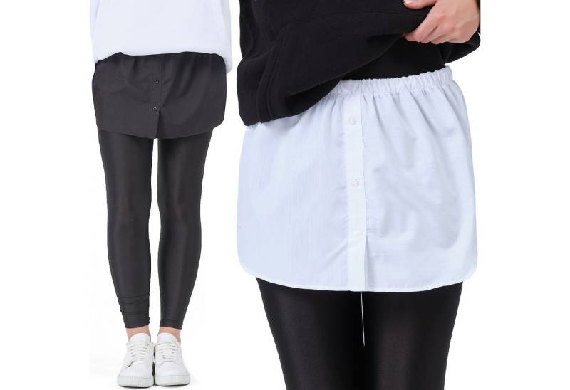 BLACKROCK Unterrock Damen Blusenrock Saum Verlängerung (2-tlg) mit Elastikbund, in Unifarbe mini Rock von BLACKROCK