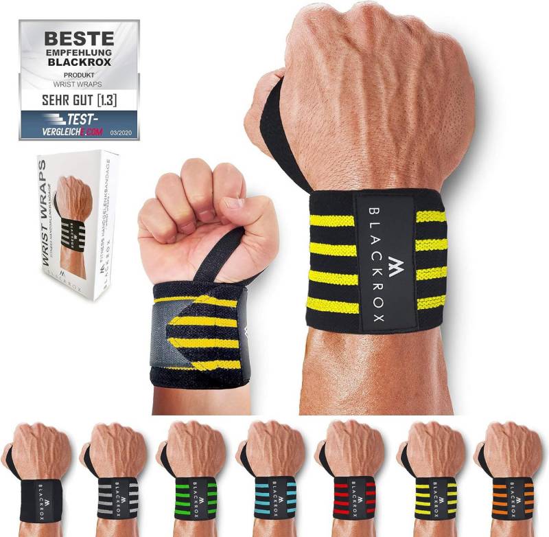 BLACKROX Handgelenkbandage [Vergleichssieger 2024] BEAST KILLER, One Size, 2er Set von BLACKROX