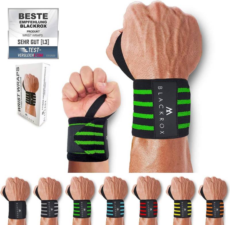BLACKROX Handgelenkbandage [Vergleichssieger 2024] BEAST KILLER, One Size, 2er Set von BLACKROX
