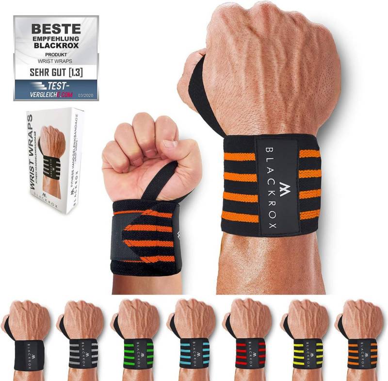 BLACKROX Handgelenkbandage [Vergleichssieger 2024] BEAST KILLER, One Size, 2er Set von BLACKROX
