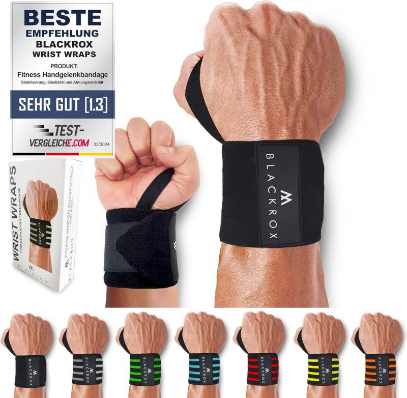 BLACKROX Handgelenkbandage [Vergleichssieger 2024] BEAST KILLER, One Size, 2er Set von BLACKROX
