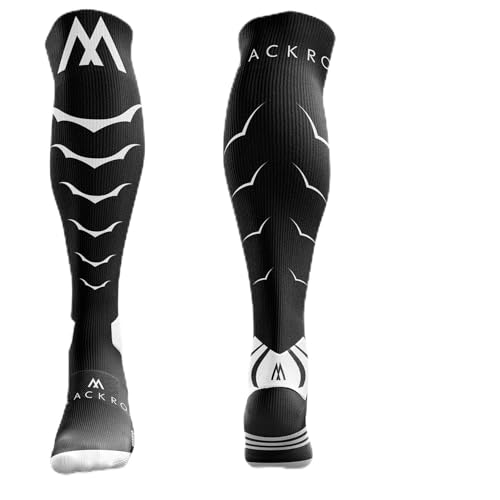 BLACKROX Astropreform BEASTYROX Kompressionsstrümpfe – Vergleichssieger für Laufen & Fußball – Für Damen & Herren – Lang, Größe S-M, Schwarz von BLACKROX