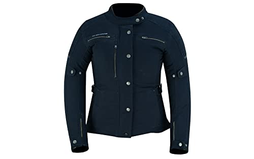 BLACKWILD Urban Style Motorradjacke Damen | Streetstyle Motorradjacke | Textiljacke Damen mit CE Schulter Ellenbogen, Weiten und Armverstellung BLACKWILD Urban Style Motorradjacke Damen | Streetstyle Motorradjacke | Textiljacke Damen mit CE Schulter Ellenbogen, Weiten und Armverstellung von BLACKWILD The Rider's Skin