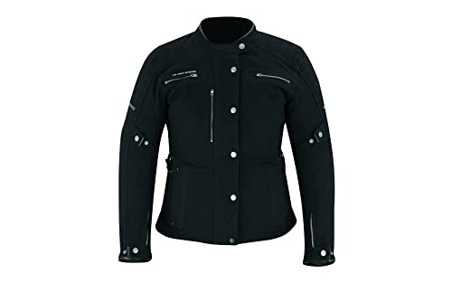 BLACKWILD Urban Style Motorradjacke Damen | Streetstyle Motorradjacke | Textiljacke Damen mit CE Schulter Ellenbogen, Weiten und Armverstellung BLACKWILD Urban Style Motorradjacke Damen | Streetstyle Motorradjacke | Textiljacke Damen mit CE Schulter Ellenbogen, Weiten und Armverstellung von BLACKWILD The Rider's Skin
