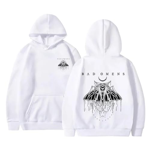 BLAENU Bad Omens Kapuzenpullover 2D Gedruckt Pullover Sweatshirt Mode Harajuku Hoodie Neutral Streetwear Für Männer Und Frauen XXS-4XL-White||l BLAENU Bad Omens Kapuzenpullover 2D Gedruckt Pullover Sweatshirt Mode Harajuku Hoodie Neutral Streetwear Für Männer Und Frauen XXS-4XL-White||l von BLAENU